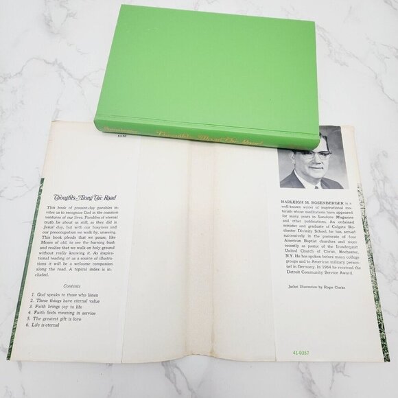 Thoughts Along the Road Harleigh Rosenberger Hardcover DJ 1st Edition 1966 - Picture 3 of 6